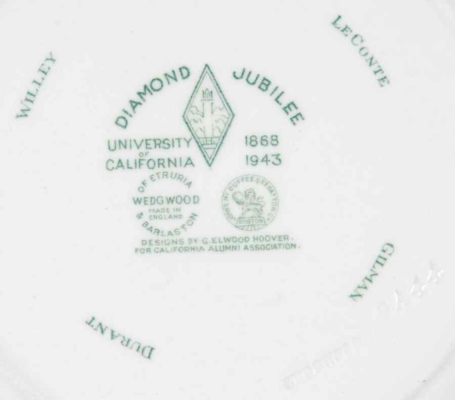 University of California Green Salad Plate by Wedgwood-2