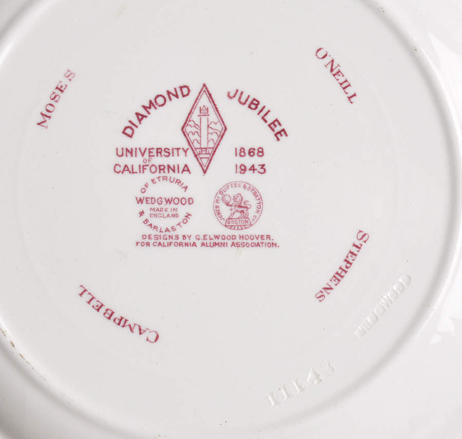 University of California Mulberry Salad Plate by Wedgwood-2