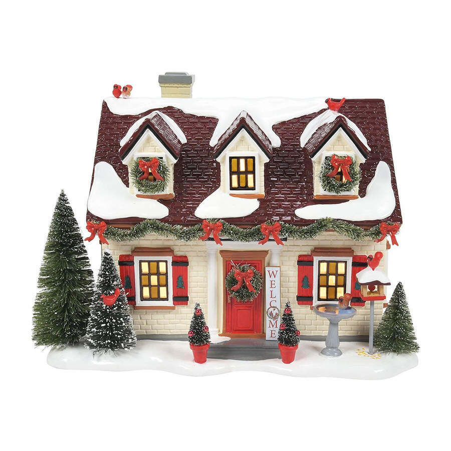 Christmas Lane-Snow Village The Cardinal House - Boxed by Department 56-2