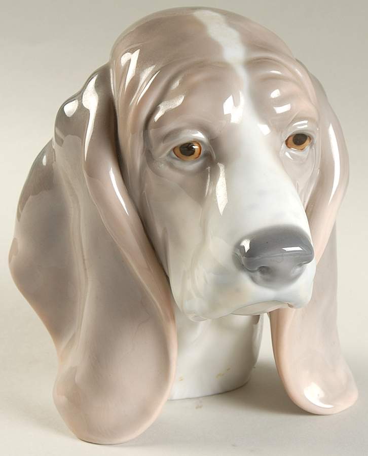 ★極美品、無欠損★ LLADRO ビーグル犬 Animals-Domestic Dog's Head-Beagle - No Box by Lladro