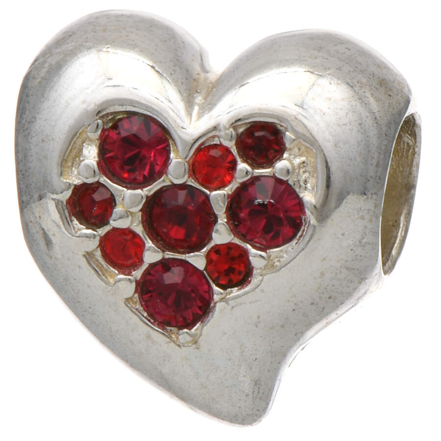 Sterling Chamilia Charms & Beads Sparkle Heart Bead - No Box by Swarovski-1