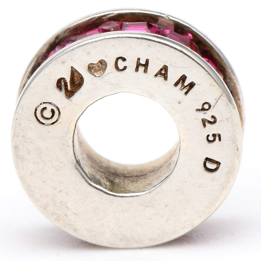 Sterling Chamilia Charms & Beads Flicker Bead - Fuchsia - No Box by Swarovski-2
