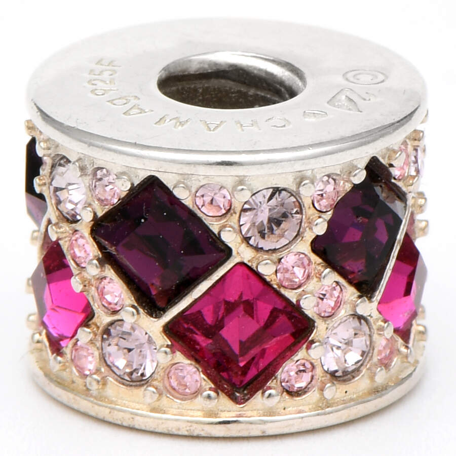 Sterling Chamilia Charms & Beads Jazzed Bead - Pink - No Box by Swarovski-1