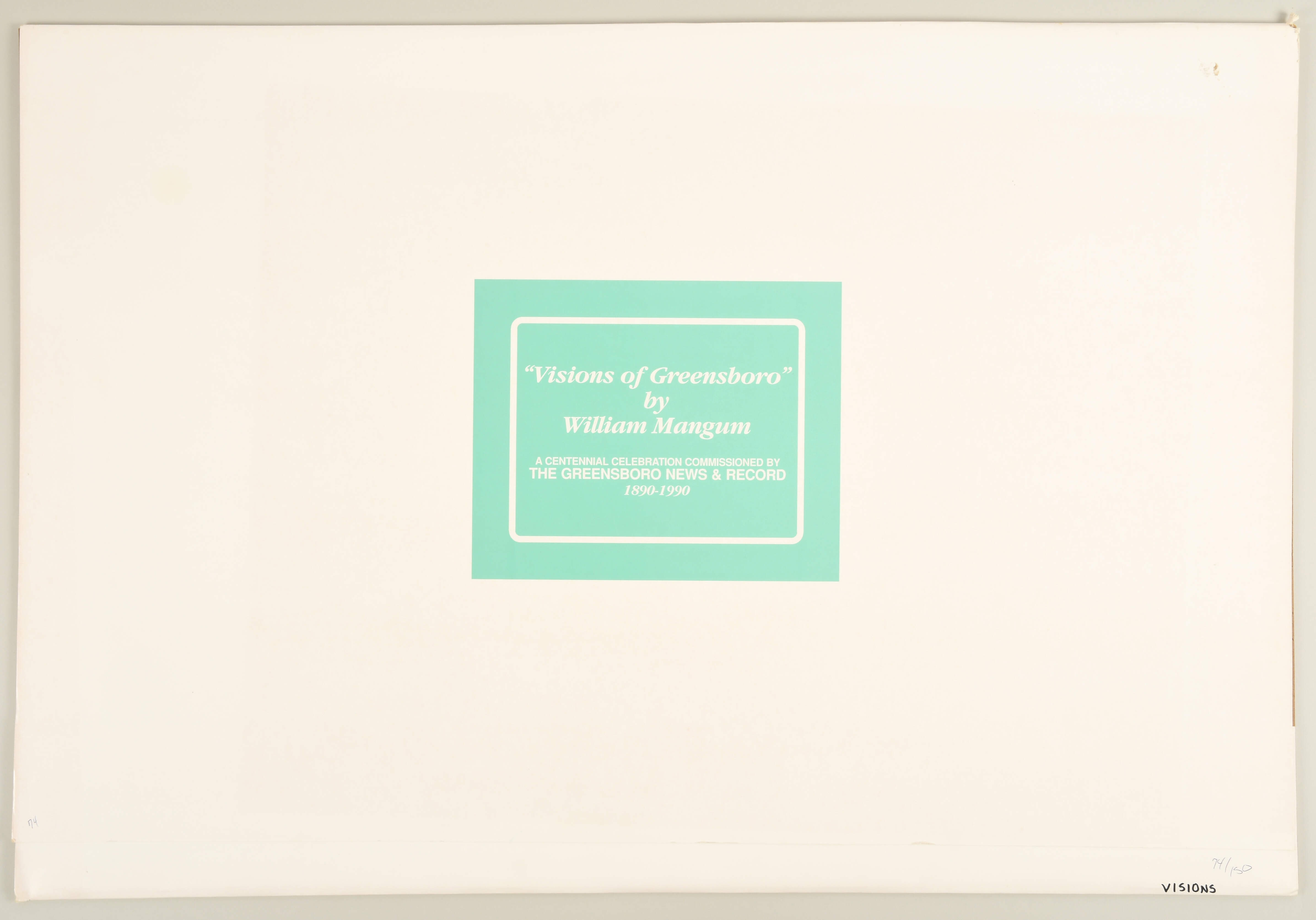 William Mangum Prints Visions Of Greensboro - Boxed by William Mangum-5