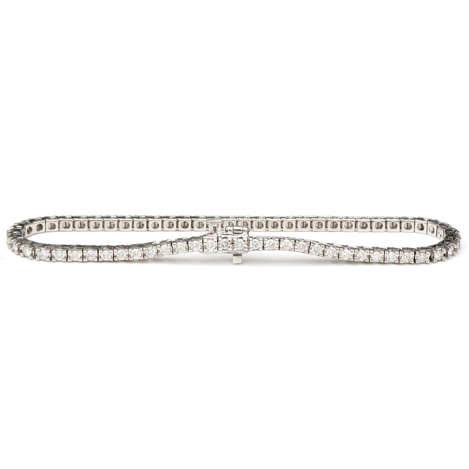 14KW Diamond(1.92) Tennis Bracelet-2
