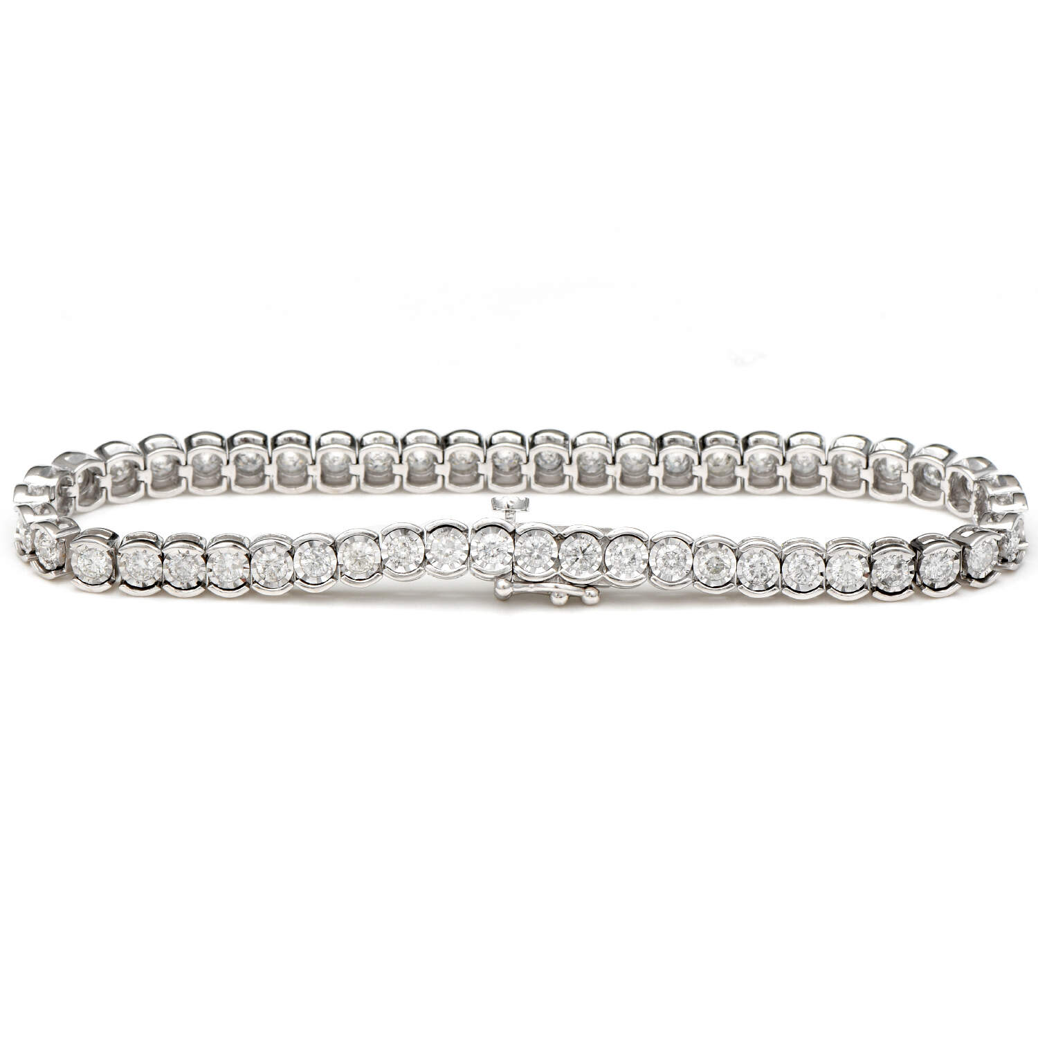 14KW Diamond (3.0) Tennis Bracelet-2