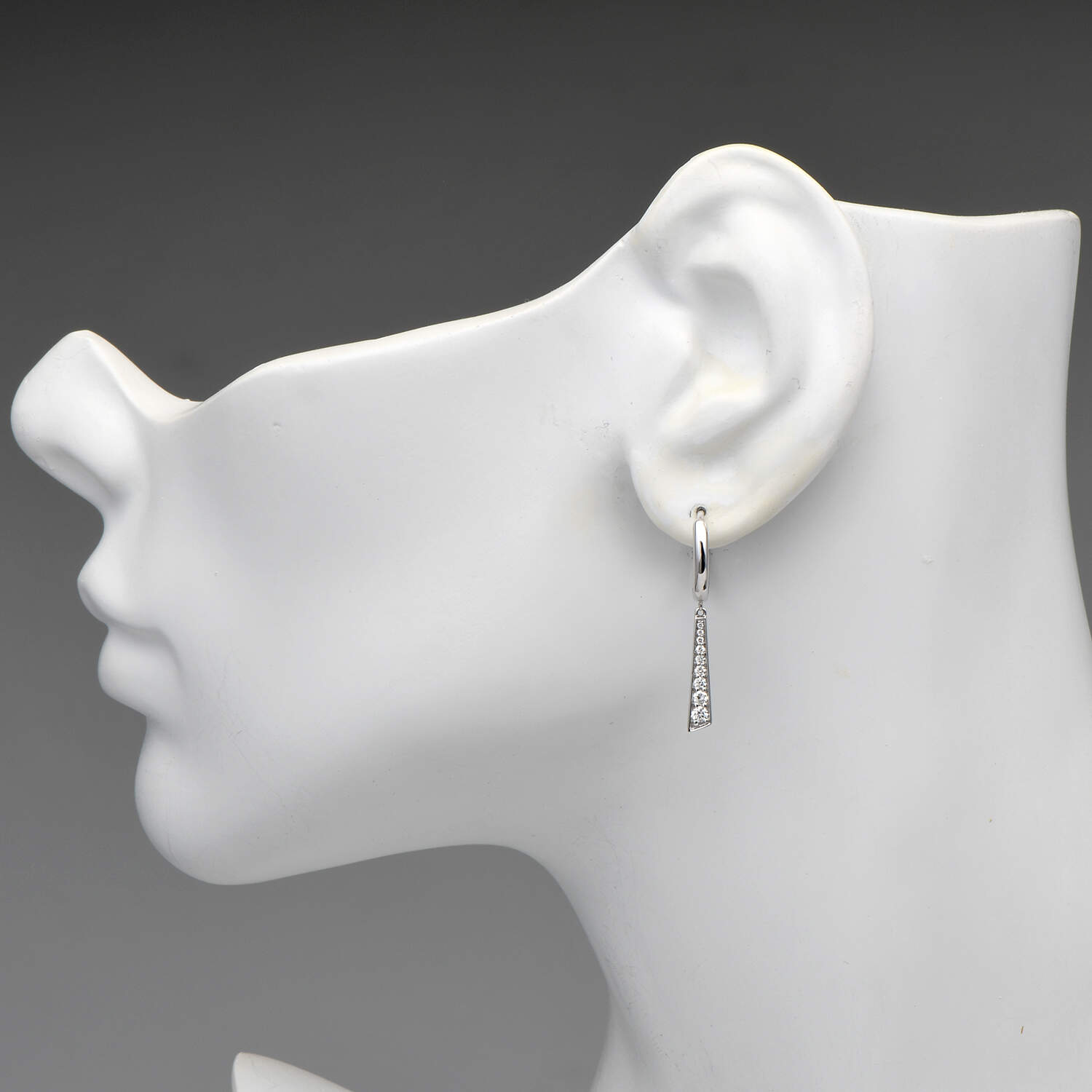 14KW Diamond(0.20) Dangle Earrings-3