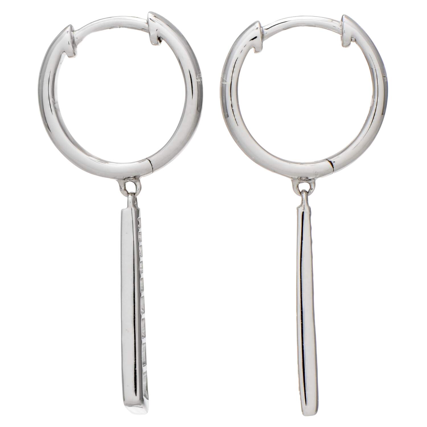 14KW Diamond(0.20) Dangle Earrings-2