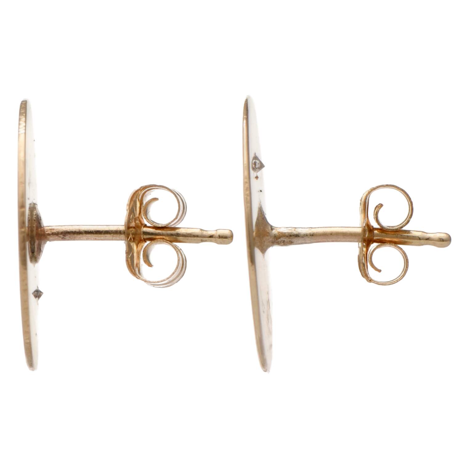14KY Diamond(0.02) Accent Stud Earrings-2