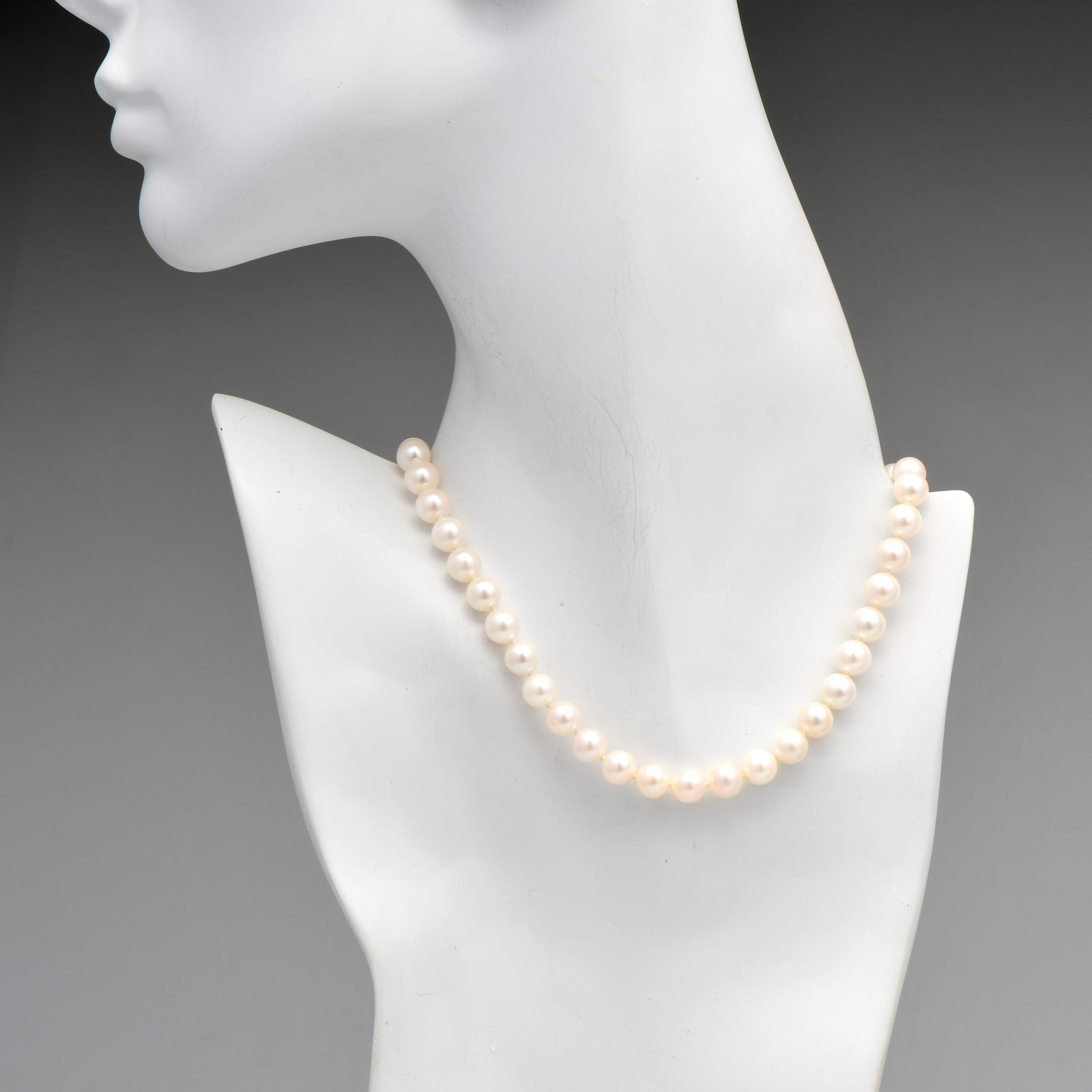 14KW Cultured Akoya Pearl Strand Necklace-3