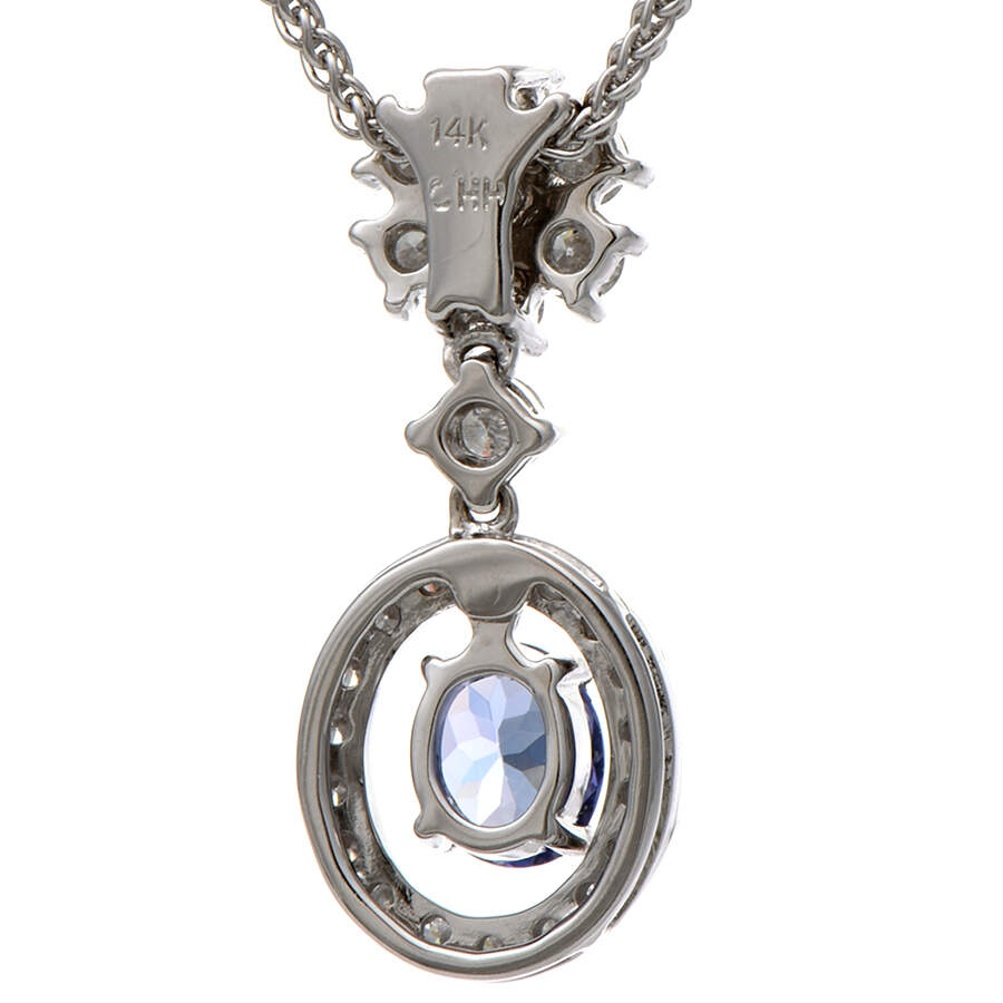 14KW Tanzanite(0.35) & Diamond(0.34) Necklace-2