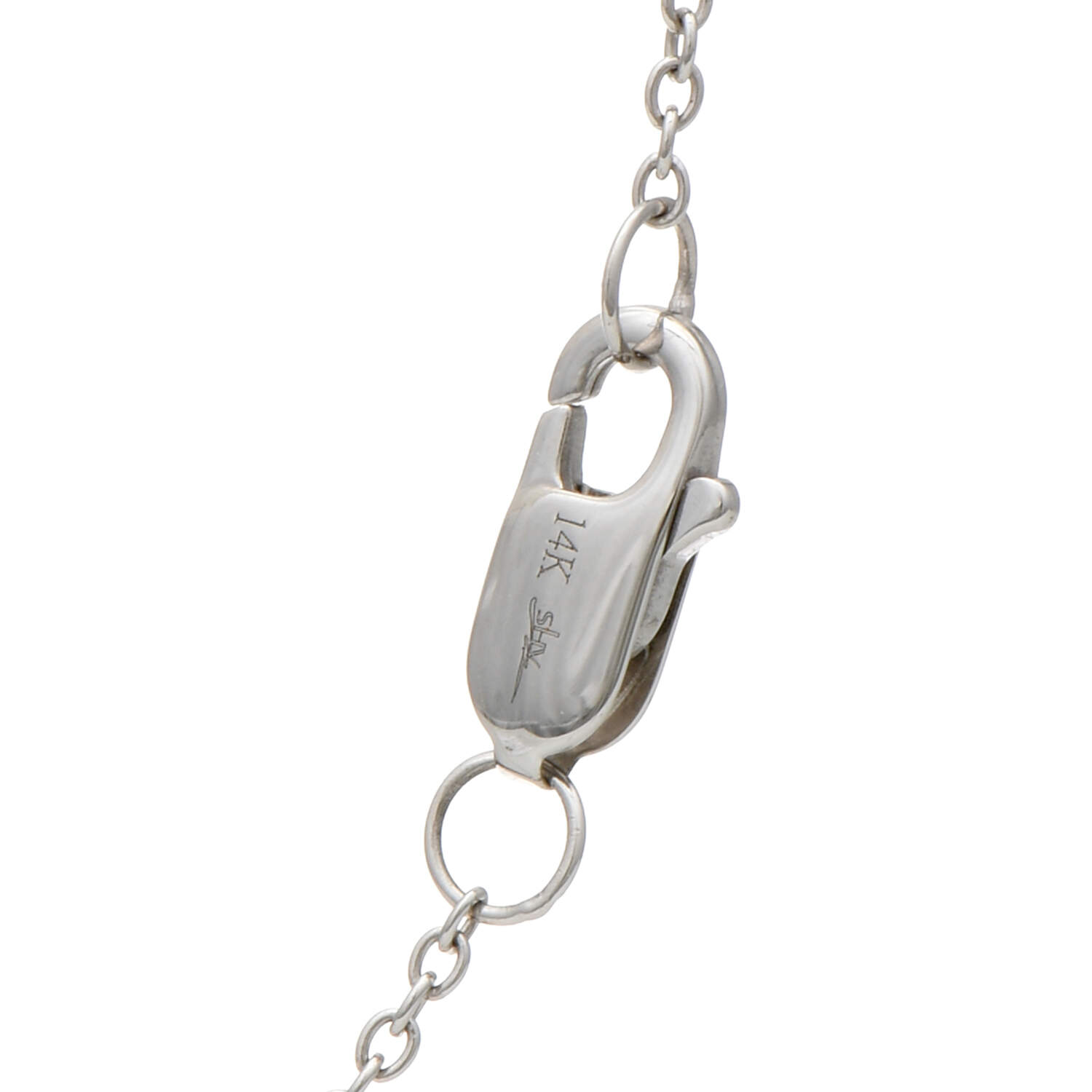 14KW Pave Diamond (1.28) Pendant Necklace-3
