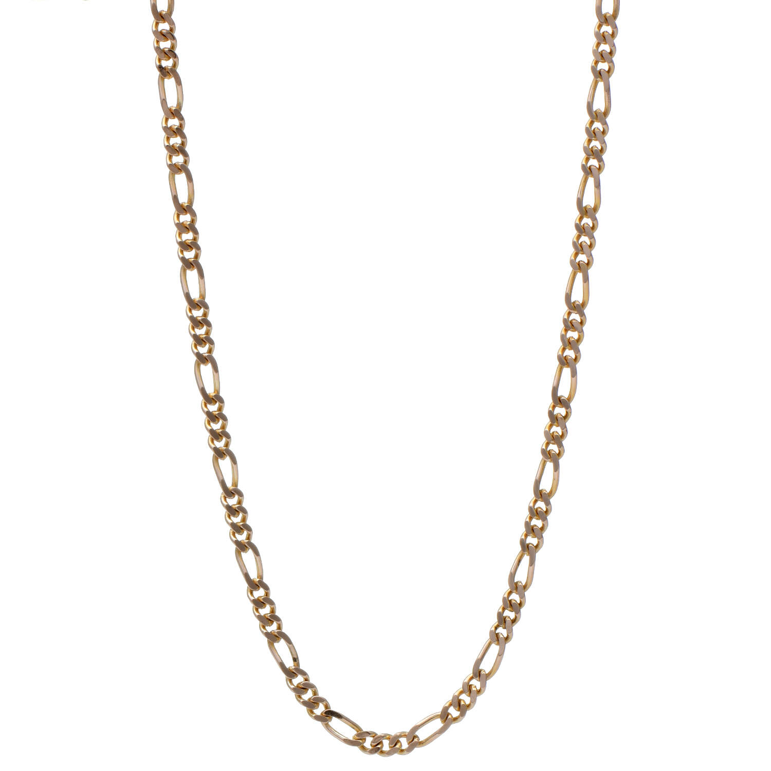 14KY Solid Gold Curb Link Necklace-1