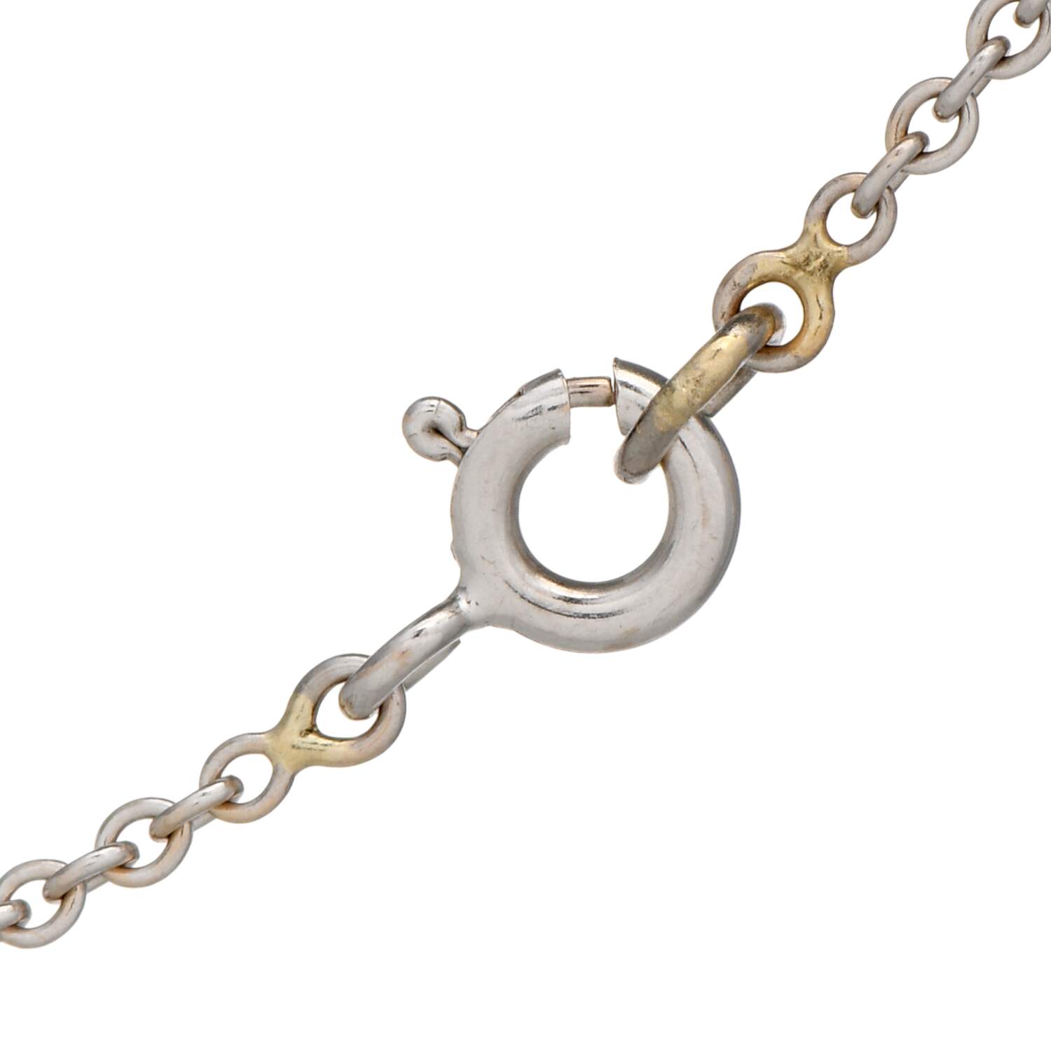 14KW Platinum Edwardian Crystal Opal(2.95) & Diamond(.37) Drop Necklace-3