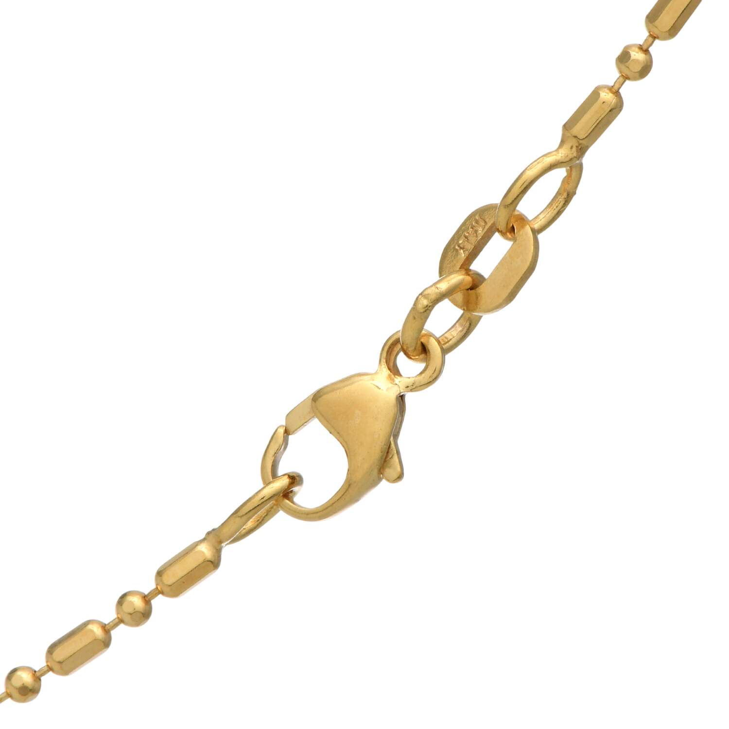 14KY Two Hearts Diamond(0.05) Accent Necklace-4