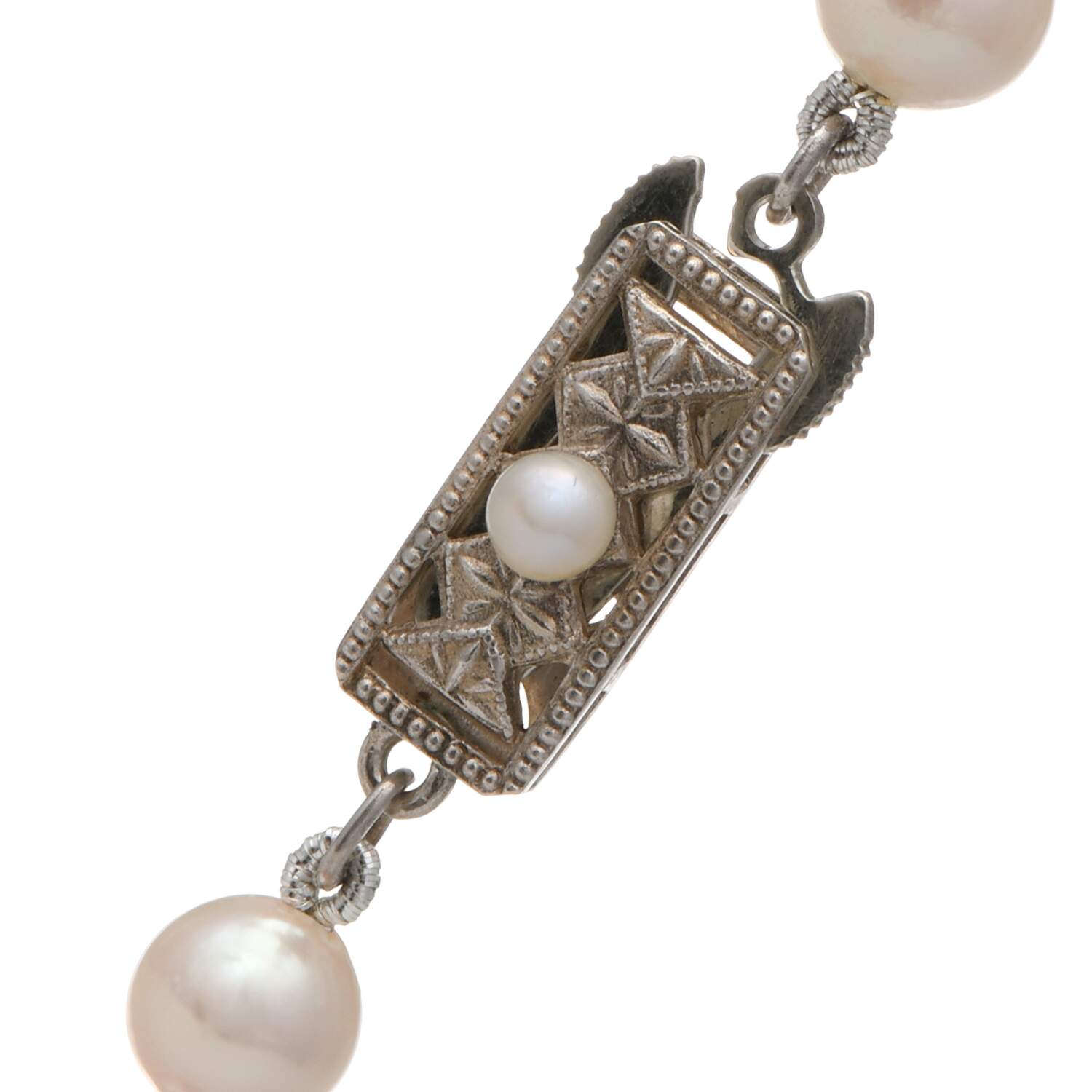 Mikimoto Pearl (6.0 mm) Rope Length Necklace with Sterling Clasp-2