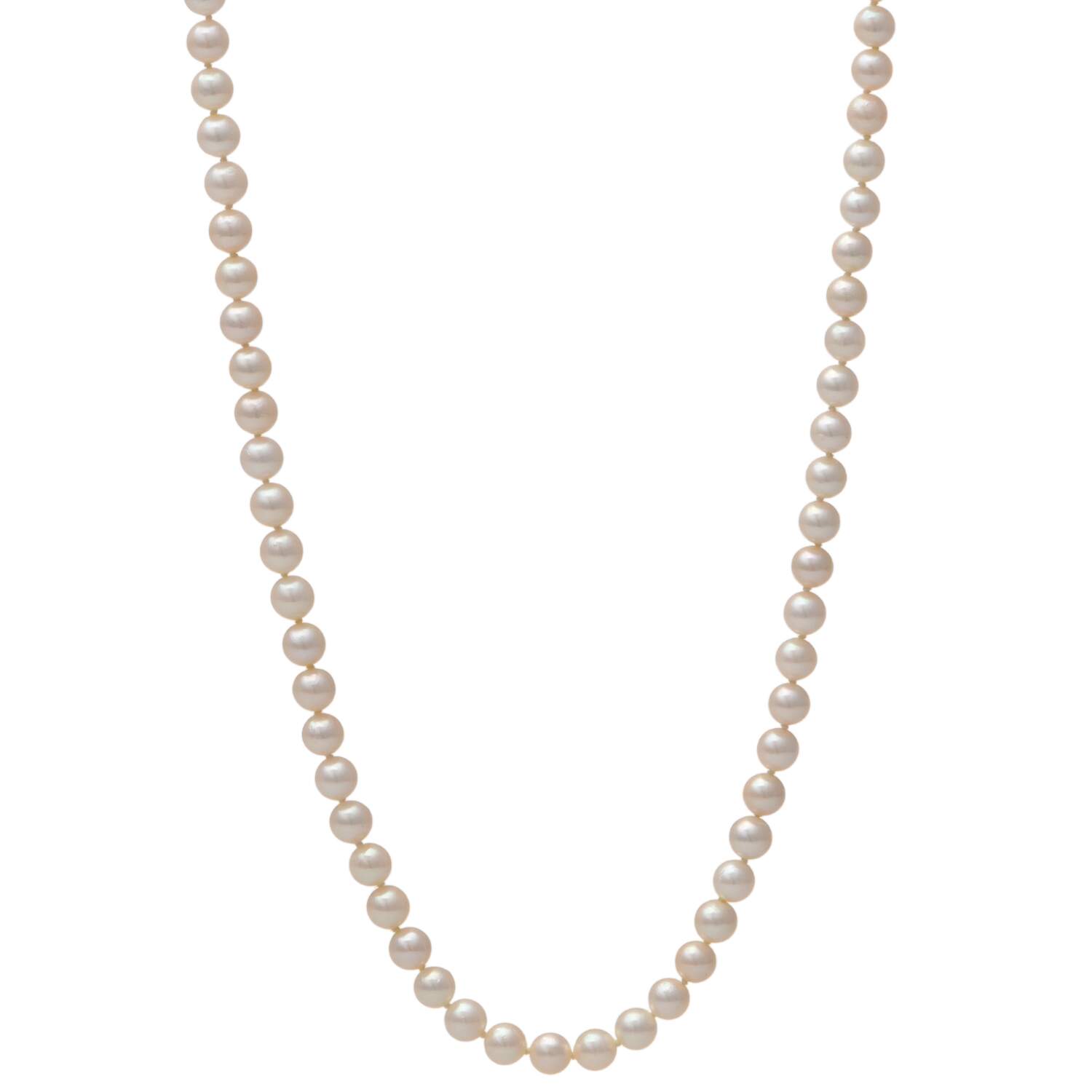 Mikimoto Pearl (6.0 mm) Rope Length Necklace with Sterling Clasp-1