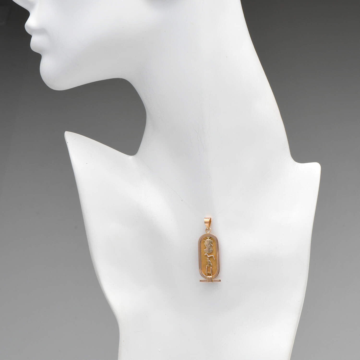 19KY Egyptian Two-Sided Cartouche Pendant-3