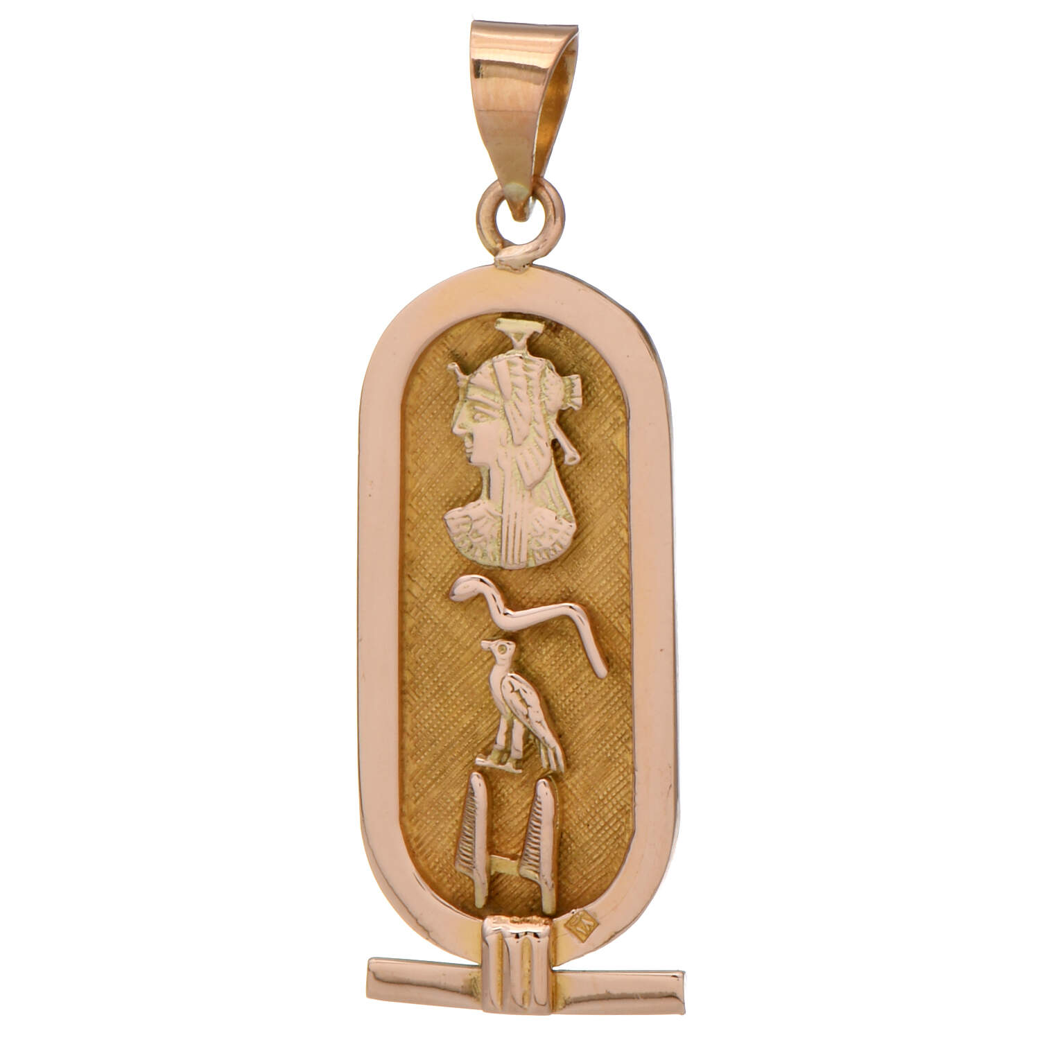 19KY Egyptian Two-Sided Cartouche Pendant-1