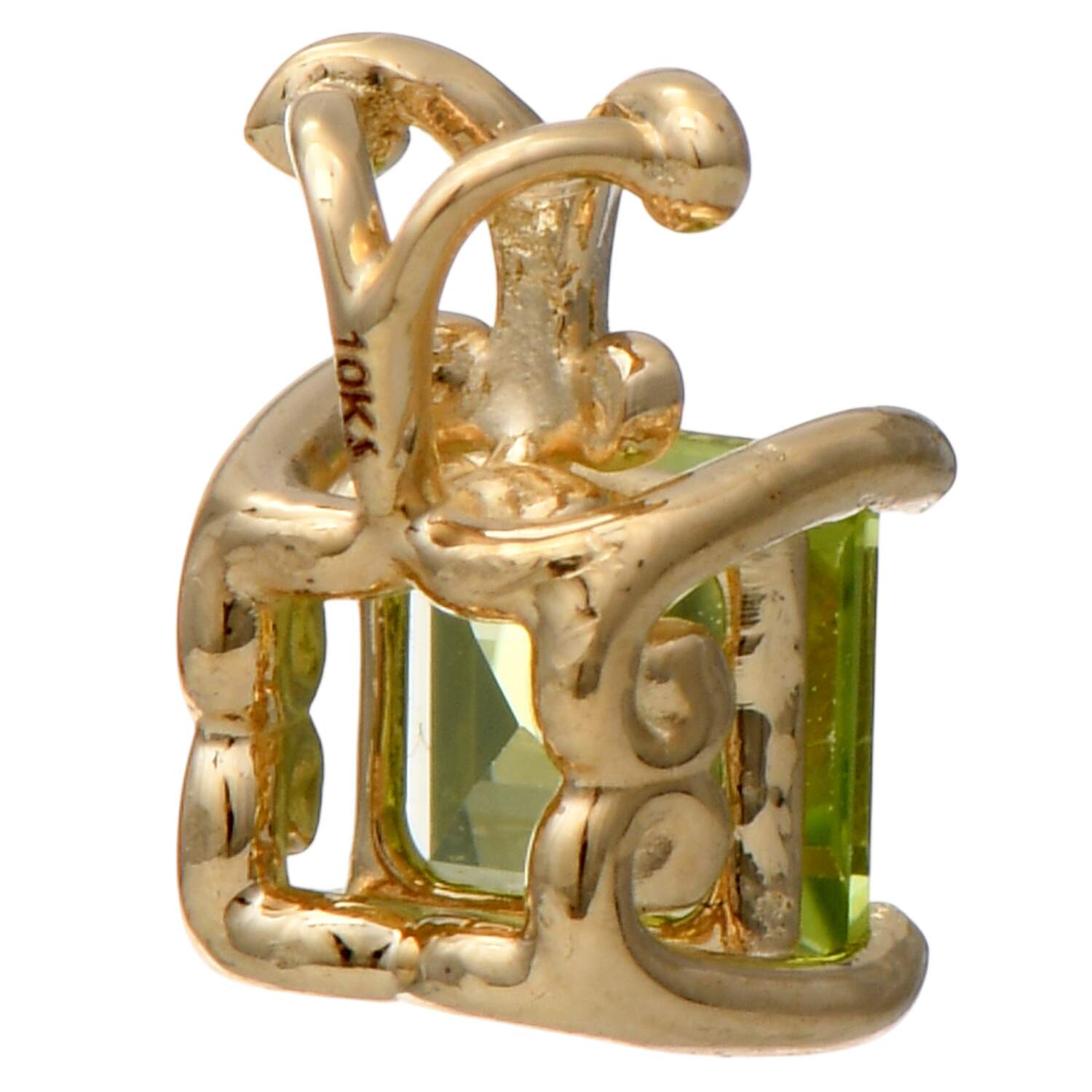 10KY Petite Peridot(0.37) Pendant-2