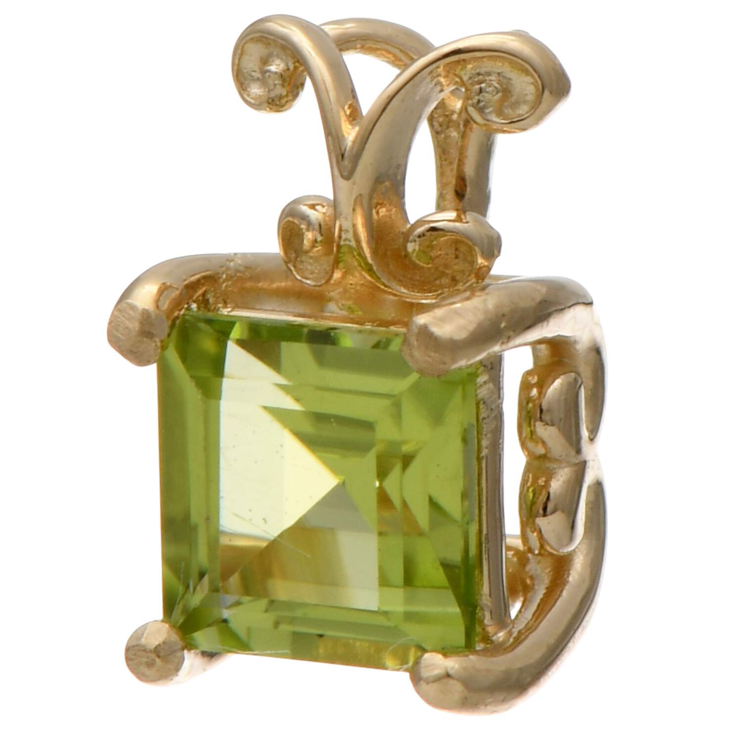 10KY Petite Peridot(0.37) Pendant-1