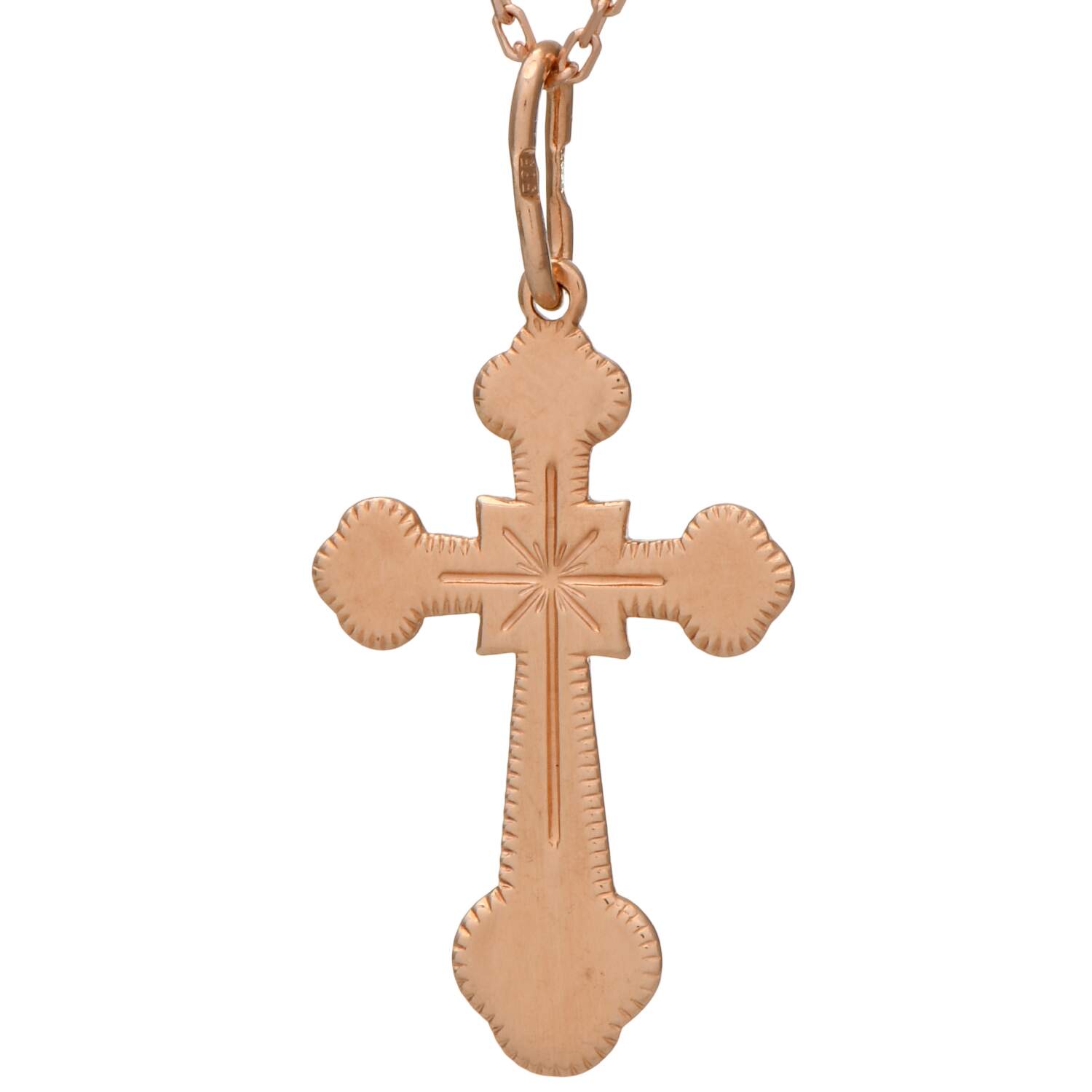 14KR Vintage Orthodox Cross Pendant-1