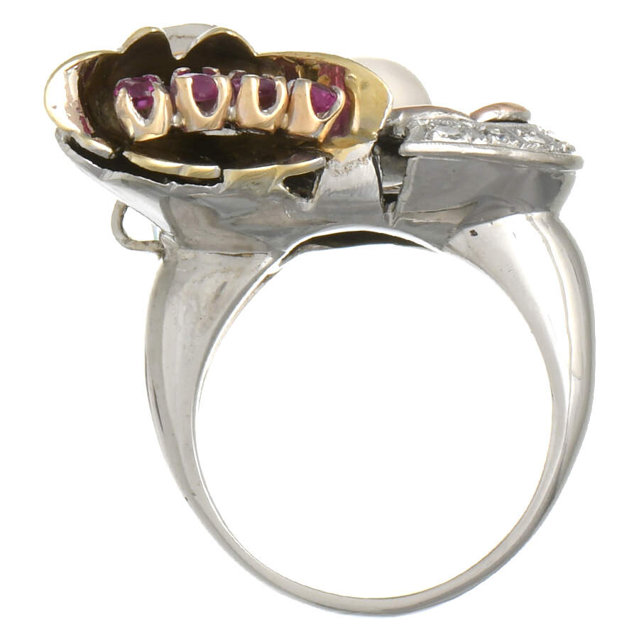 14KWRY Retro Modern Multi-Gemstone  Ring-4