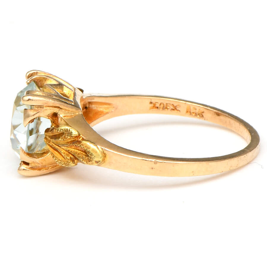 14KY Retro Modern Zircon(2.9) Ring-3