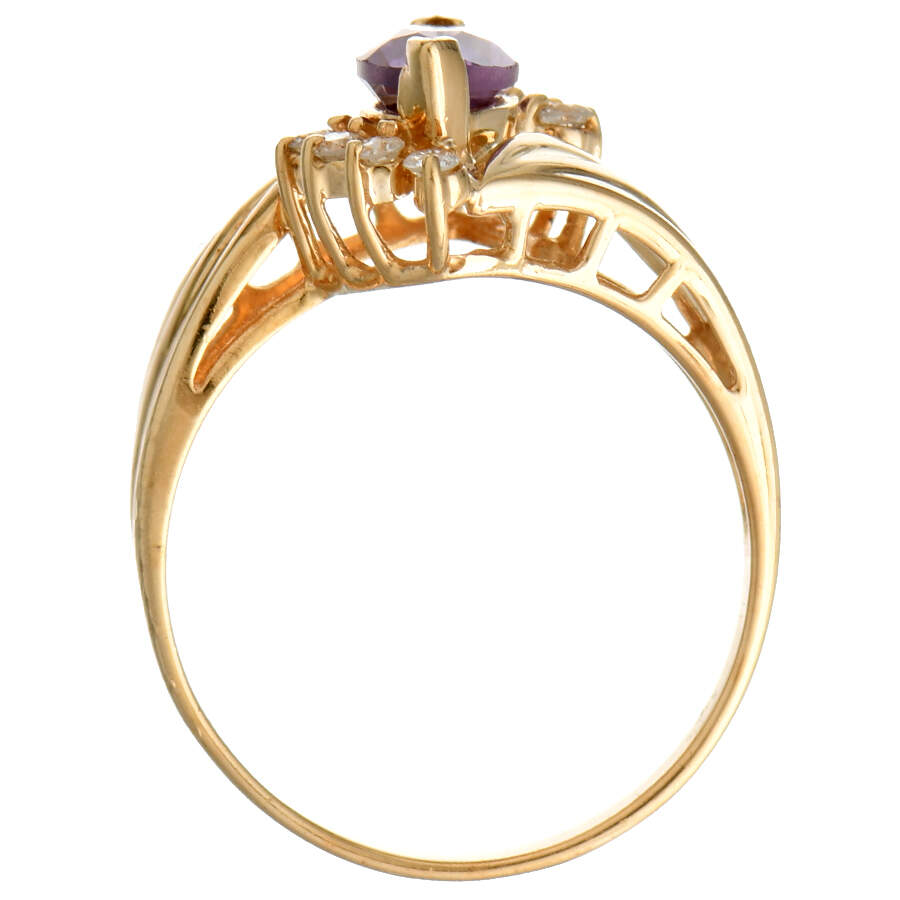 14KY Amethyst(0.96) & Diamond(0.14) Ring-8