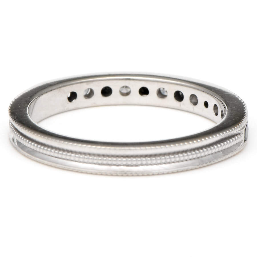 14KW Black & White Diamond(0.39) Band Ring-2