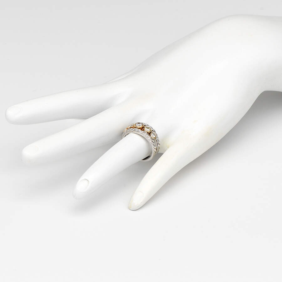 14KWY Five Stone Diamond(0.65) Band Ring-5