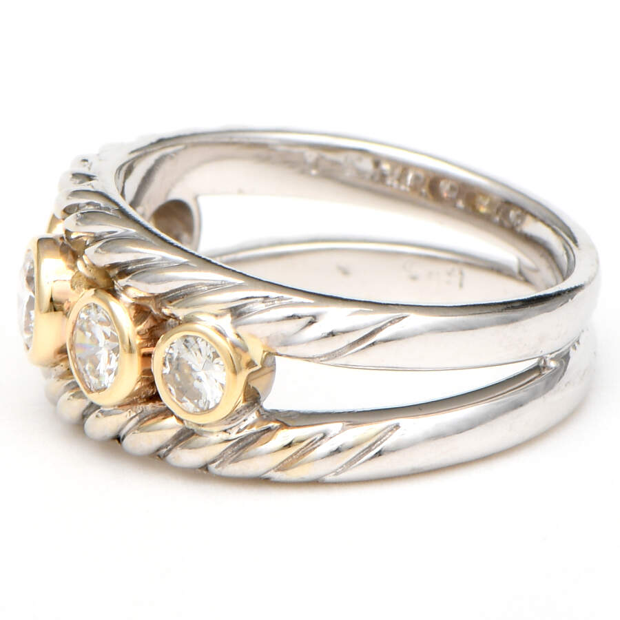 14KWY Five Stone Diamond(0.65) Band Ring-3