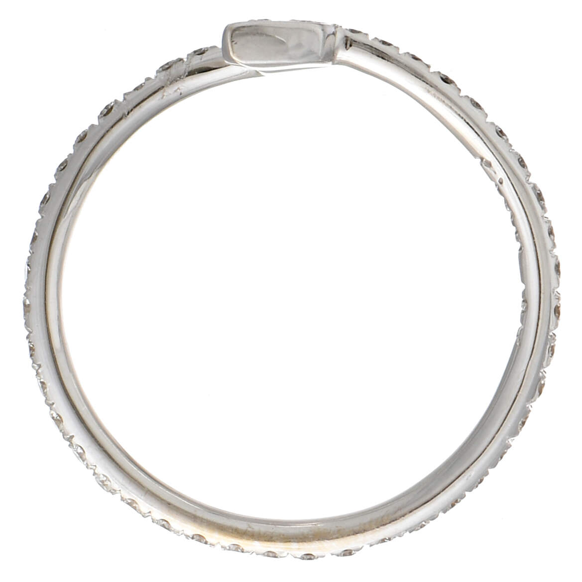 18KW Pave Diamond(0.38) Arrow Wrap Ring-4