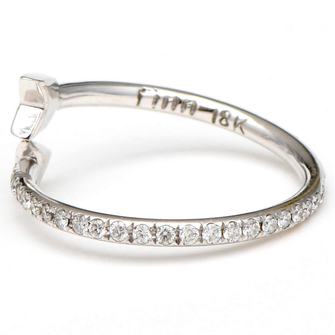 18KW Pave Diamond(0.38) Arrow Wrap Ring-3