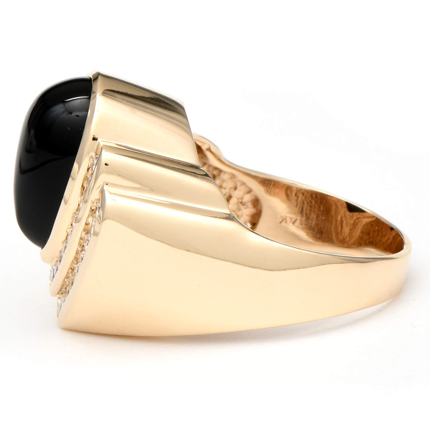 14KY Bold Onyx(3.60) & Diamond(0.68) Ring-3