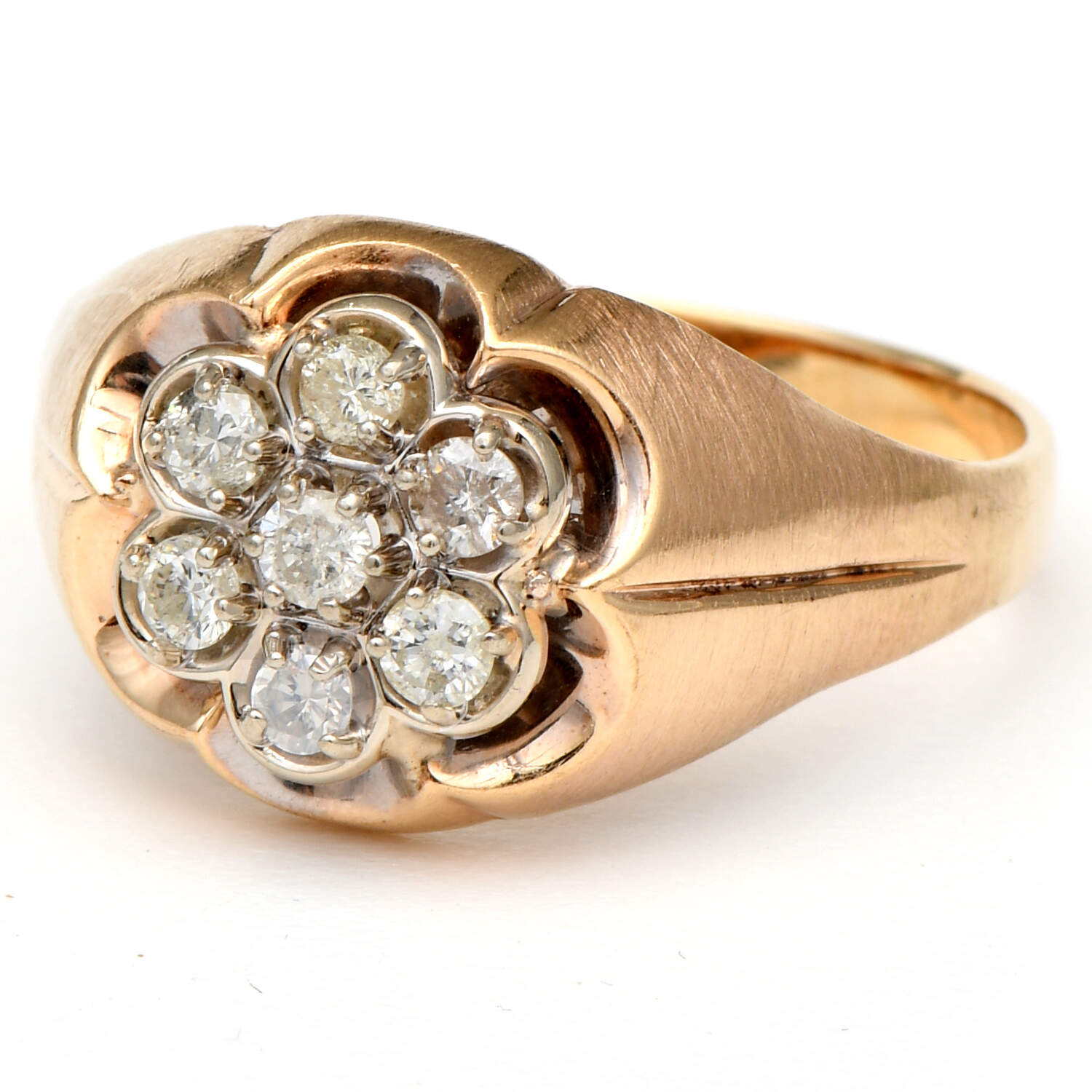 14KY Diamond(0.50) Cluster Ring-1