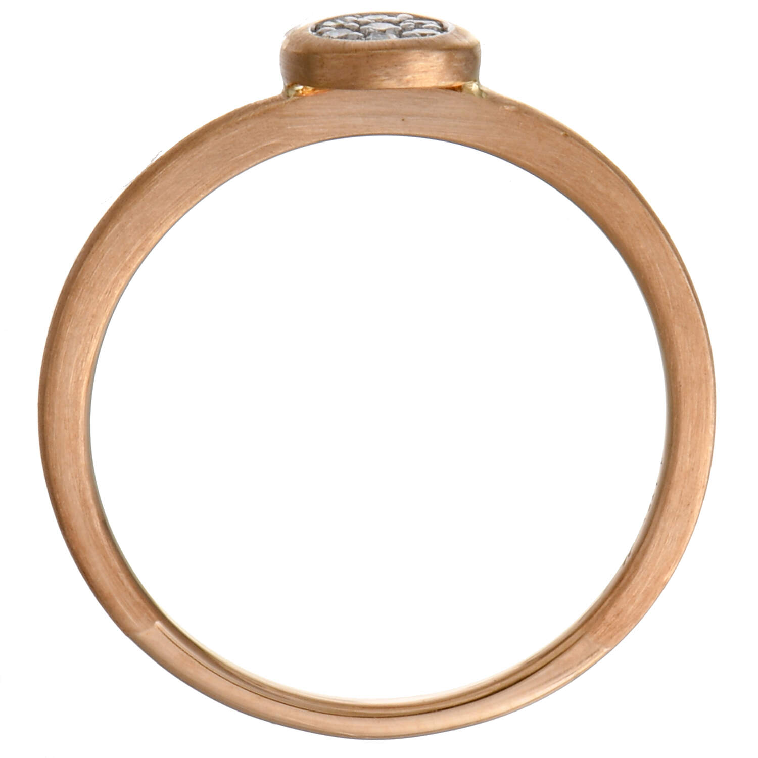 14KR Petite Diamond(0.07) Pave Ring-4
