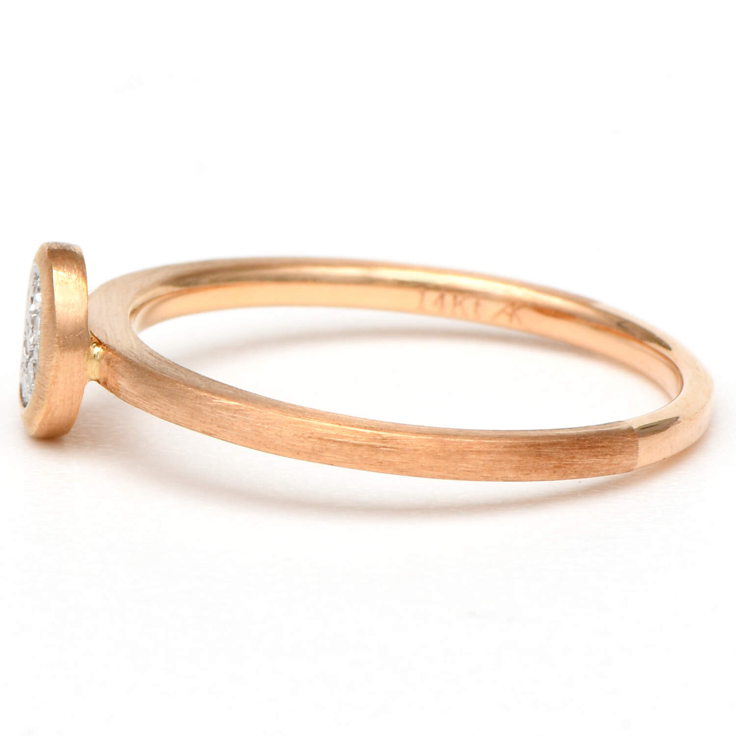 14KR Petite Diamond(0.07) Pave Ring-3