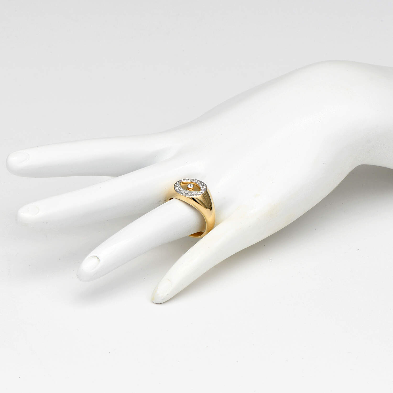 14KY Diamond(0.22) Evil-Eye Band Ring-5