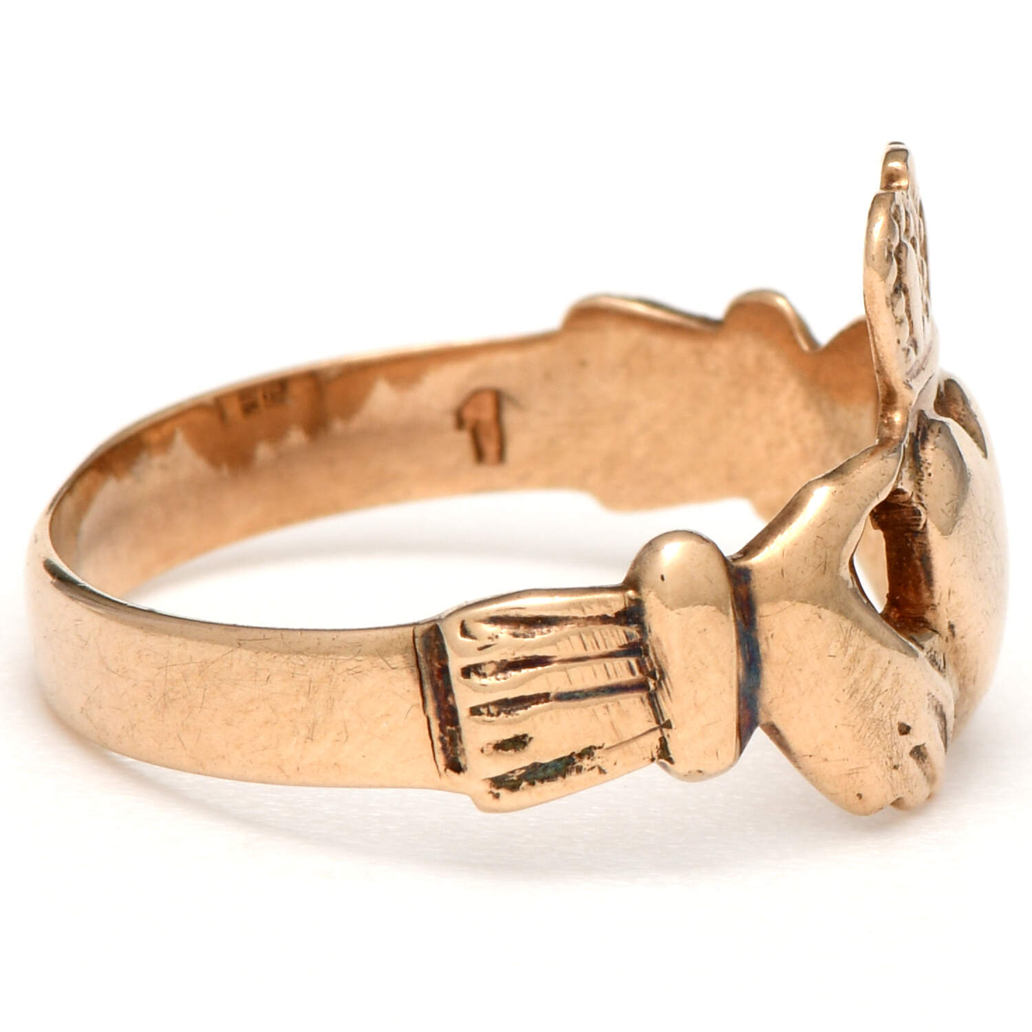 9KY Ireland Claddagh Band Ring-4