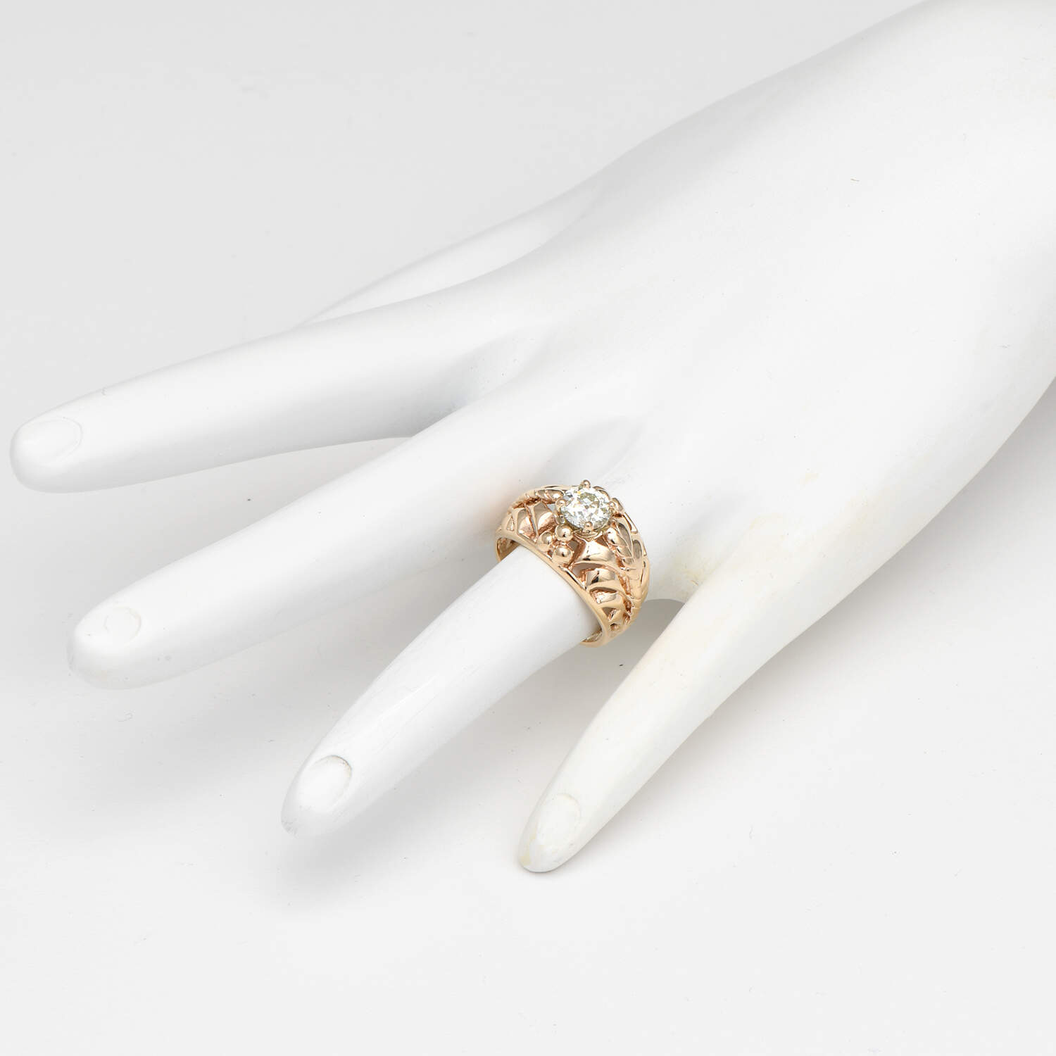 14KY Vintage Diamond(0.82) Ring-6