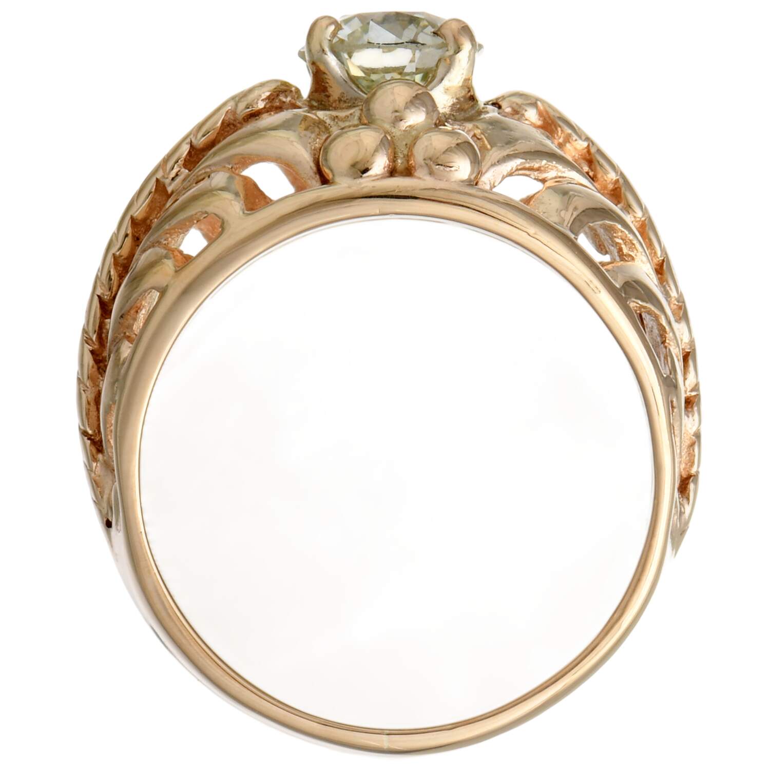 14KY Vintage Diamond(0.82) Ring-5