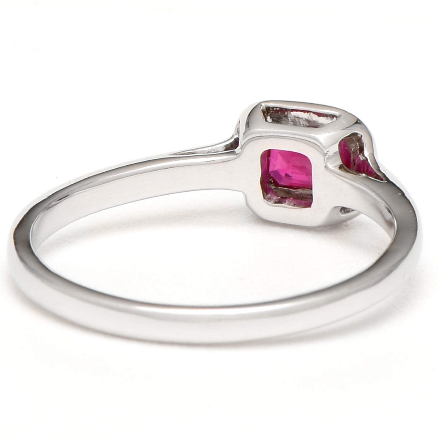 14KW Ruby(0.50) Bezel Band Ring-2