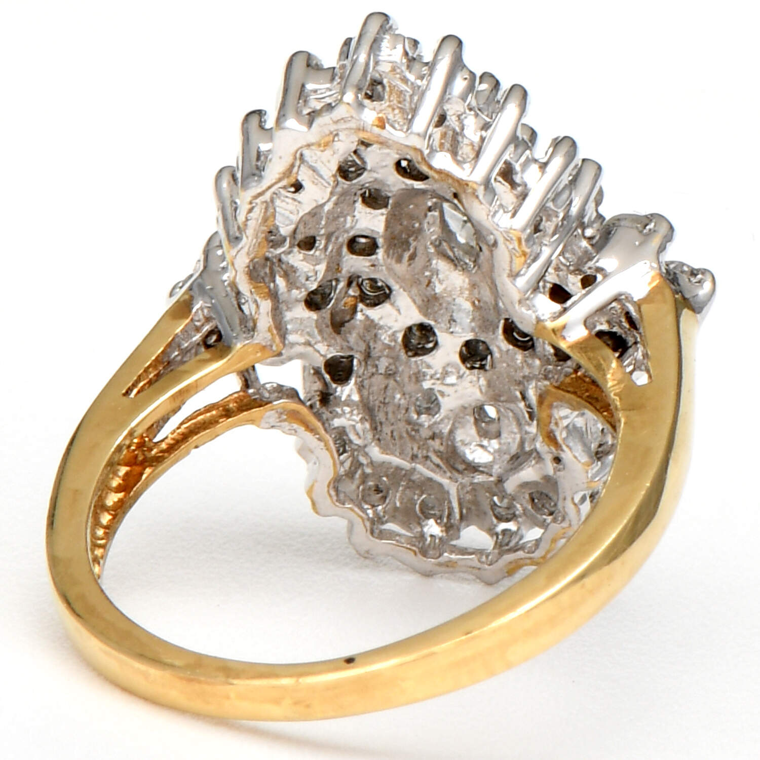 14KYW Diamond(1.15) Cluster Ring-2