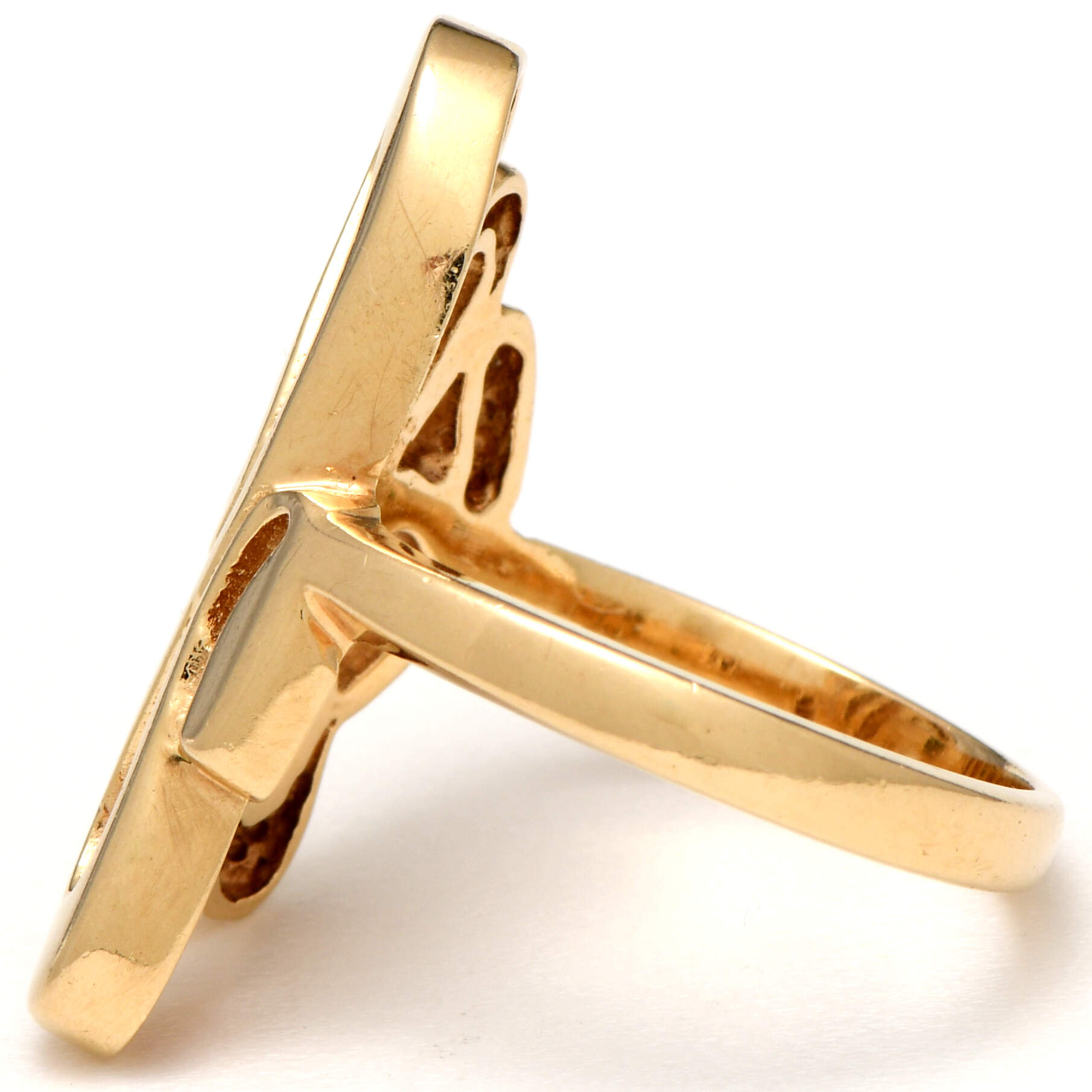 14KY Wave Band Ring-3