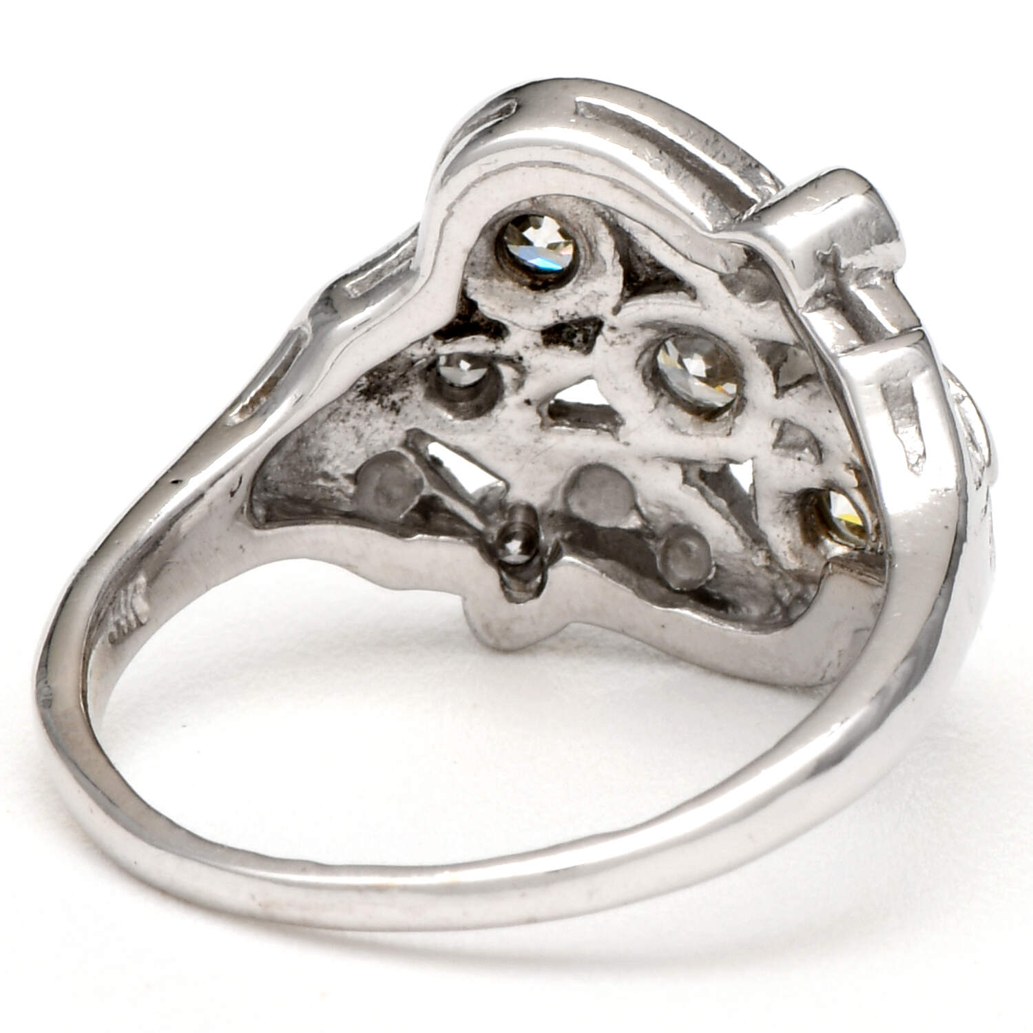 14KW Edwardian Diamond(0.54) Cluster Ring-2