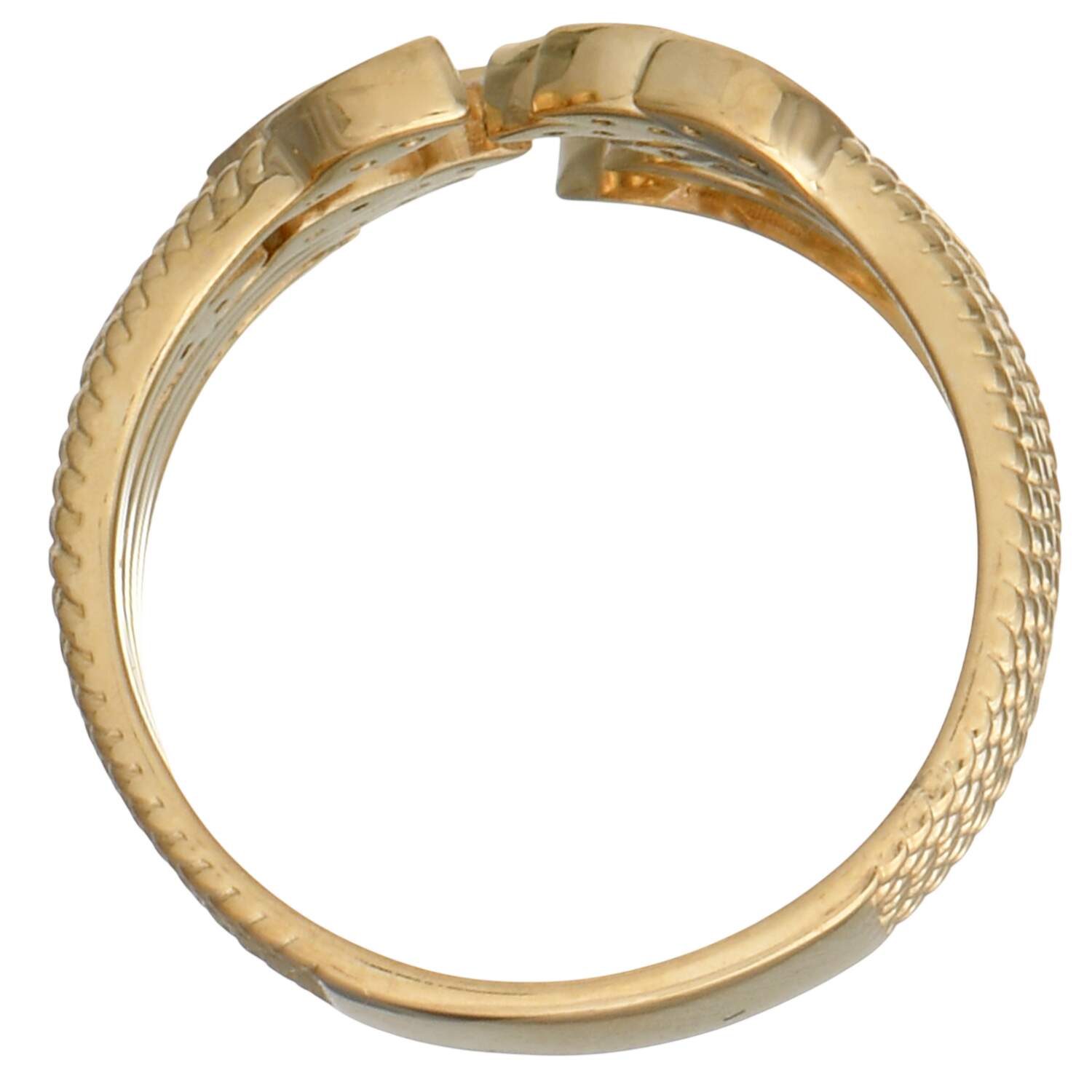 14KY Diamond(0.30) Open Leaf Ring-5