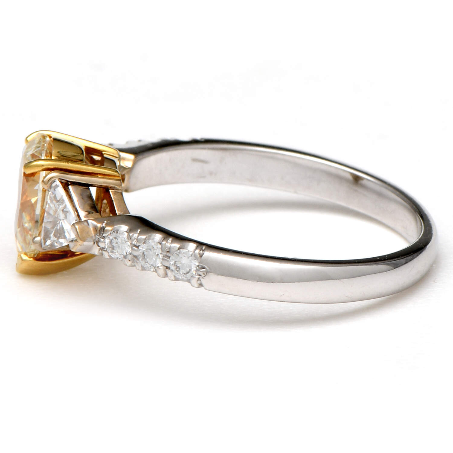 18KWY GIA Inscribed Diamond (1.31) Bridal Ring-3