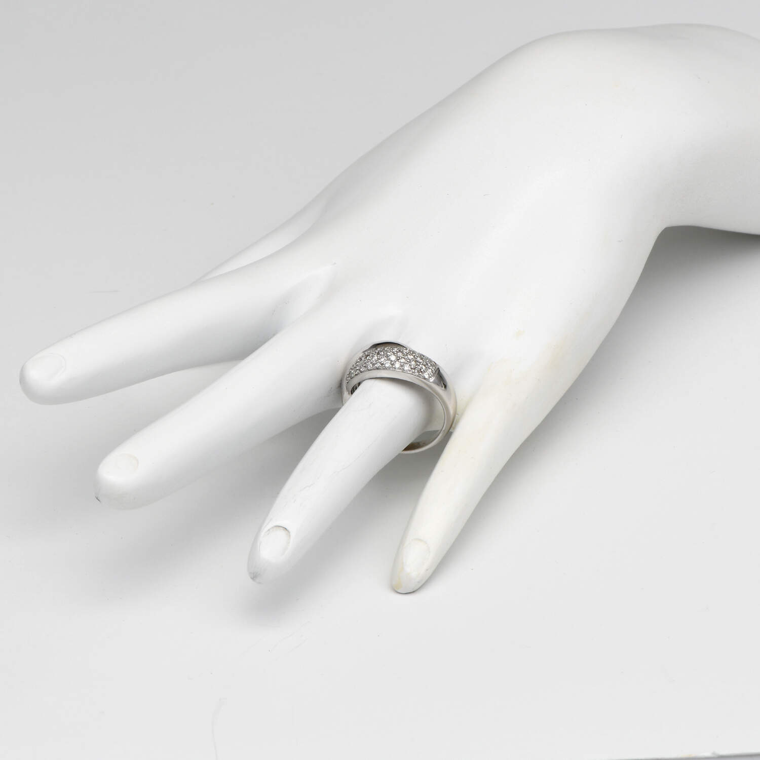 14KW Diamond(0.40) Pave Crossover Band Ring-6