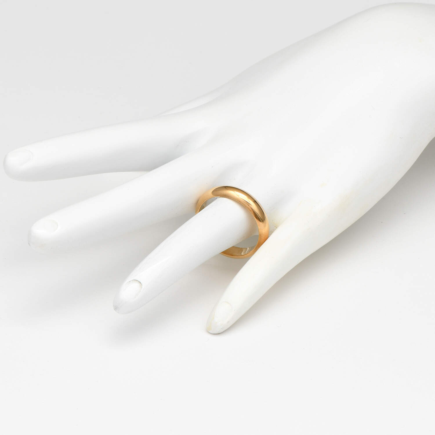14KY 5mm High Polish Comfort Fit Band Ring-4